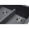 Msi Black Double Bowl 32in X 21in Quartz Undermount 60/40 Kitchen Sink ZOR-QTZ-DBSNK-0104 - alternate 2